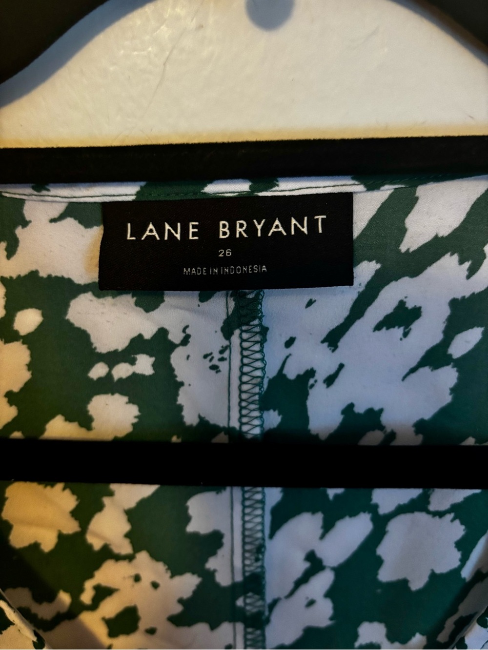 Lane Bryant Green & White Blouse - Picture 4 of 4